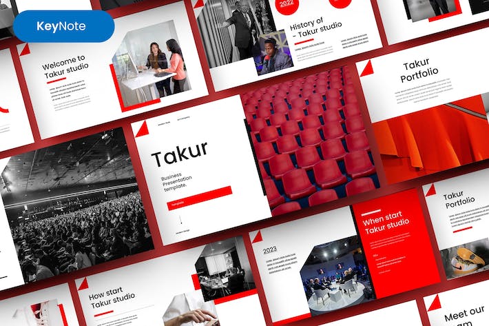 欧美风商务主题Keynote模板 - 顶尖PPT