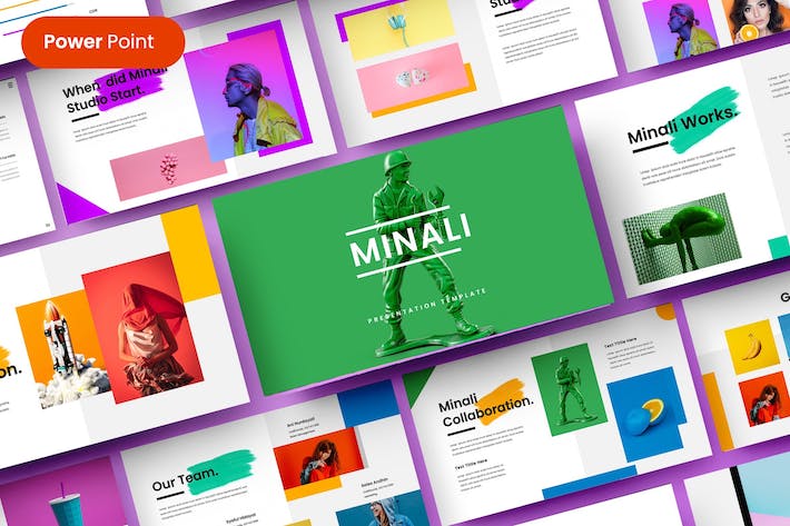 多彩企业商务品牌宣传PPT模板 - 顶尖PPT