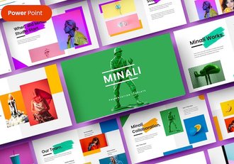 多彩企业商务品牌宣传PPT模板 - 顶尖PPT