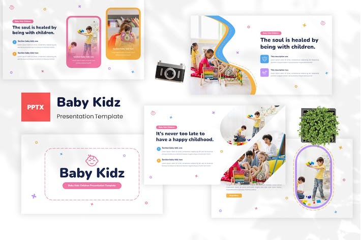 儿童教育课程培训设计PPT模板 - 顶尖PPT