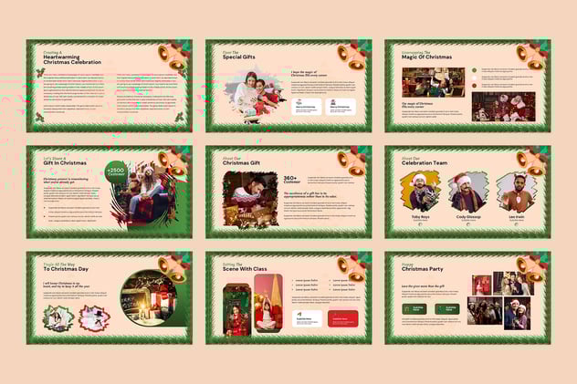 婚礼圣诞节活动派对PPT模板 - 顶尖PPT