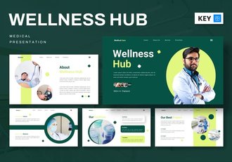 医疗健康中心年度汇报总结keynote模板 - 顶尖PPT