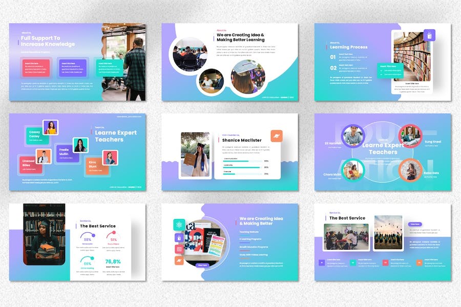 学习教育创意keynote模板 - 顶尖PPT