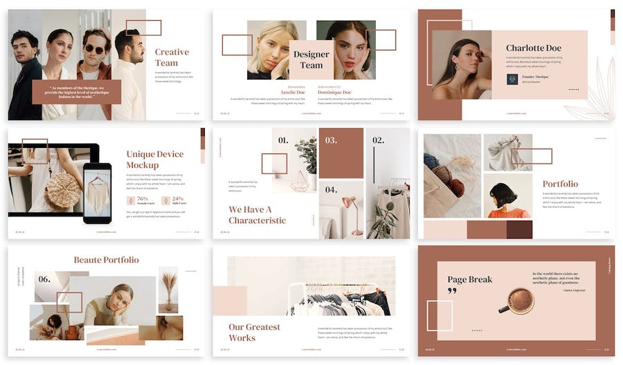 女性美容养生化妆品行业欧美keynote模板 - 顶尖PPT