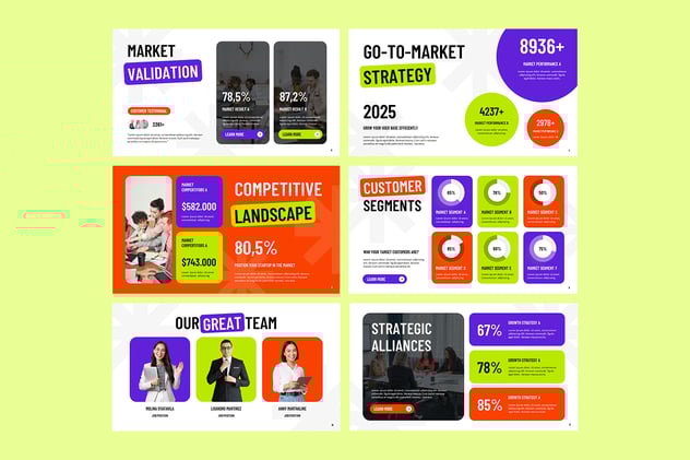 彩色商务多用途PPT模板 - 顶尖PPT