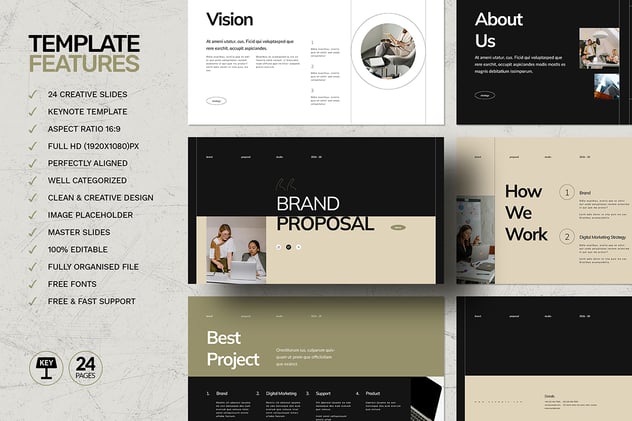 项目计划提案产品推广提案keynote动画模板 - 顶尖PPT