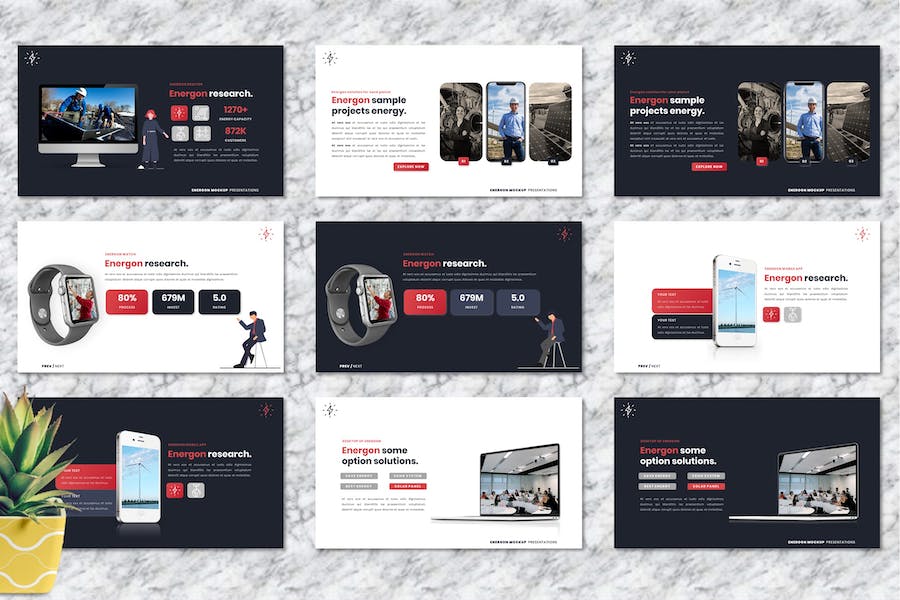 备用电源能源供应管理PPT模板 - 顶尖PPT