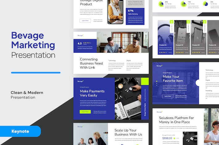 商务市场营销keynote模板 - 顶尖PPT