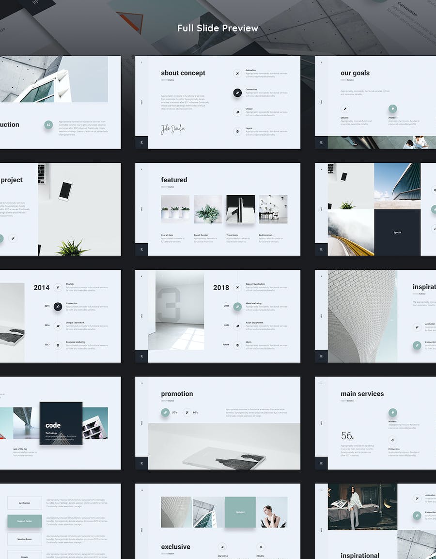 简约风格业务合作展示keynote模板 - 顶尖PPT