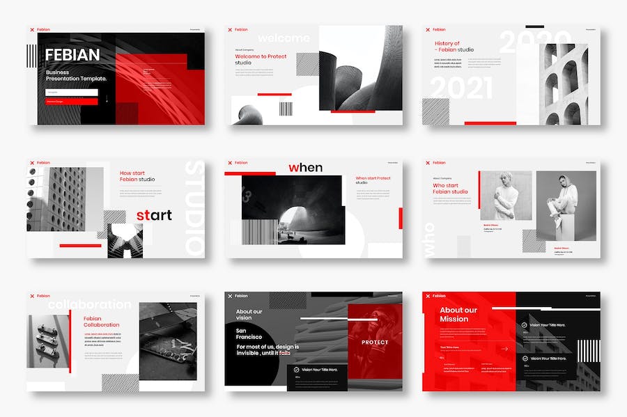 商业企业宣传推广营销展示Keynote模板 - 顶尖PPT