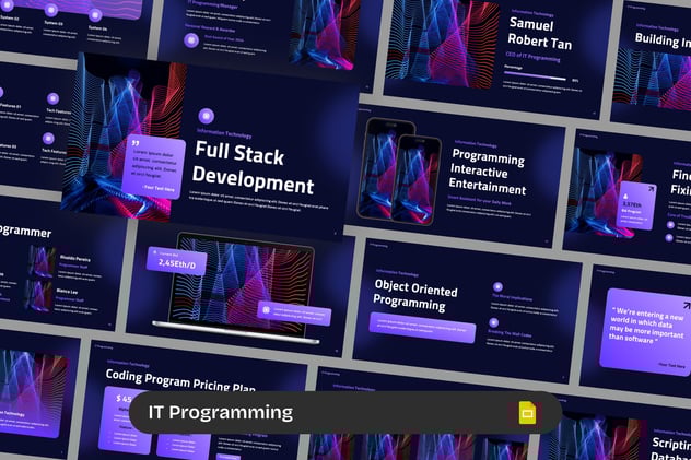 IT数字化科技AI智能PPT模板 - 顶尖PPT