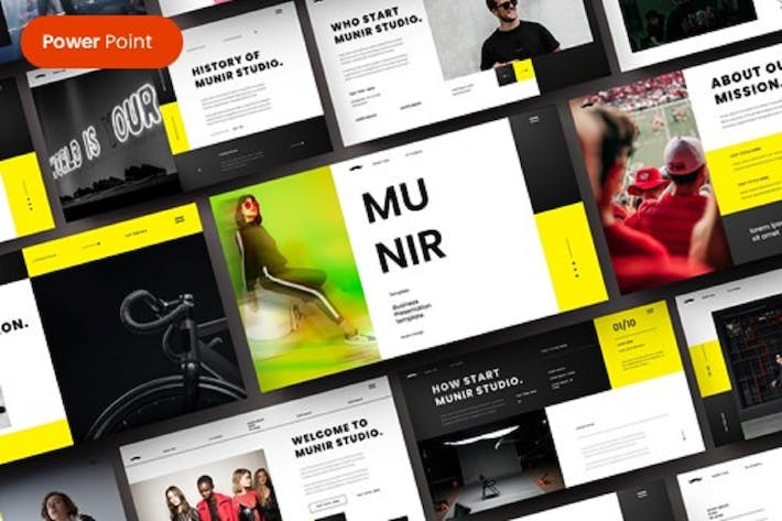 现代商务企业形象展示PPT模板 - 顶尖PPT