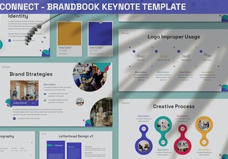 品牌介绍视觉规范应用场景keynote模板 - 顶尖PPT
