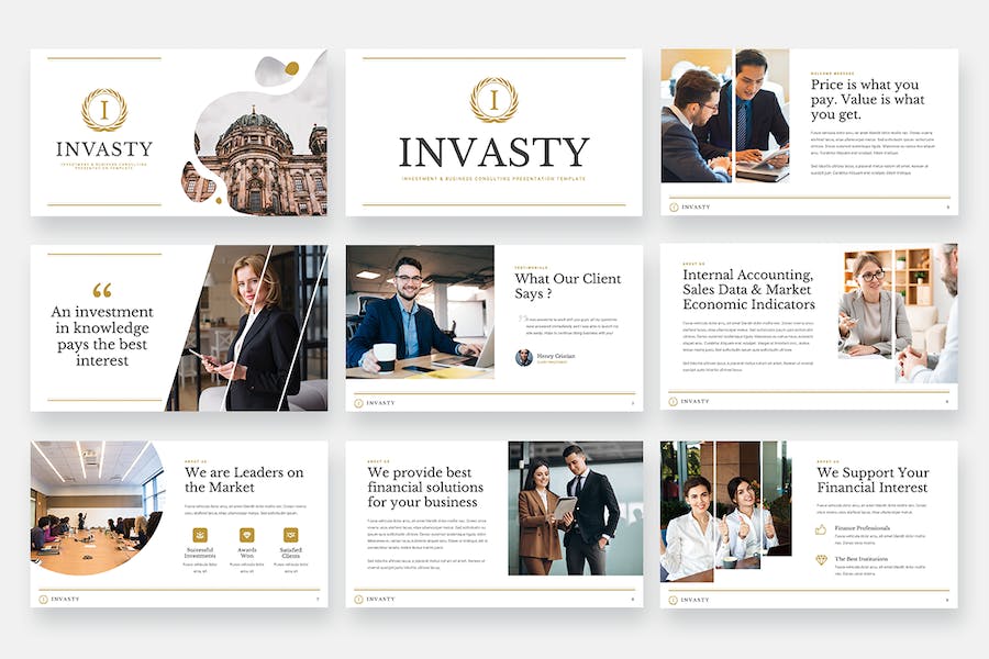 投资咨询主题keynote模板 - 顶尖PPT