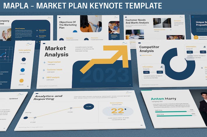 市场计划营销推广keynote模板 - 顶尖PPT