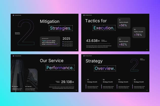 销售增长趋势分析报告PPT模板 - 顶尖PPT