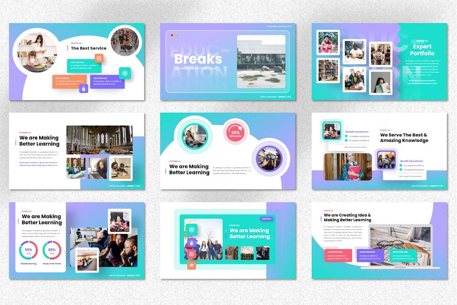 学习教育创意keynote模板 - 顶尖PPT