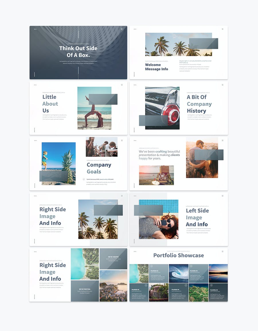 旅游度假景点展示数据分析PPT模板 - 顶尖PPT