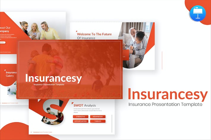 保险公司业务展示推广keynote模板 - 顶尖PPT