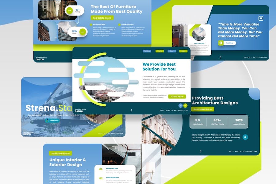 房地产行业数据分析keynote模板 - 顶尖PPT