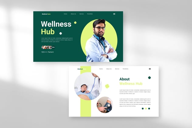 医疗健康中心年度汇报总结keynote模板 - 顶尖PPT