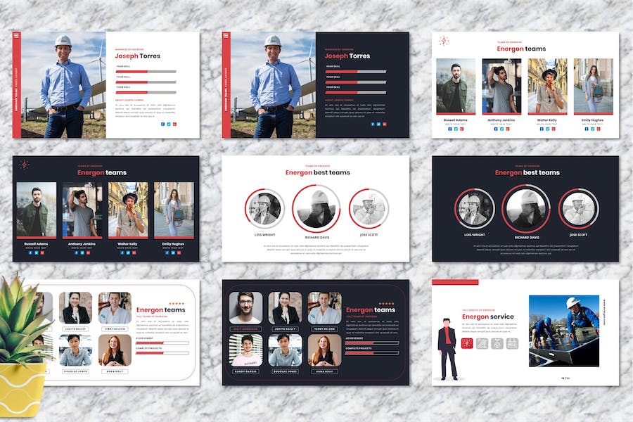 备用电源能源供应管理PPT模板 - 顶尖PPT