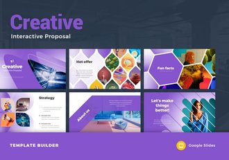 创意互动信息图表PPT模板 - 顶尖PPT