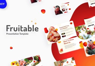 水果零售行业分析keynote模板 - 顶尖PPT