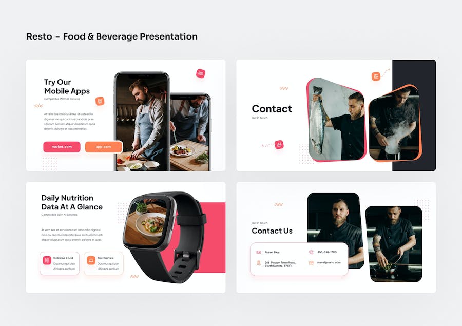 餐饮食品行业品牌宣传推广PPT模板 - 顶尖PPT