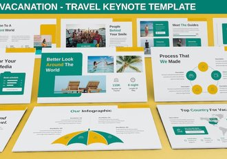 全世界旅游度假市场分析国外keynote模板 - 顶尖PPT