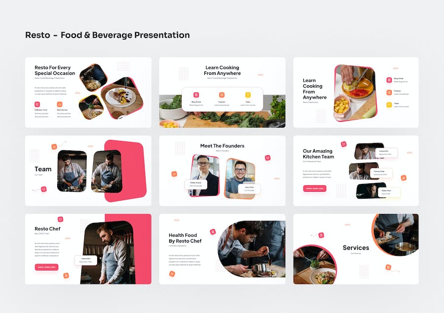 餐饮食品行业品牌宣传推广PPT模板 - 顶尖PPT