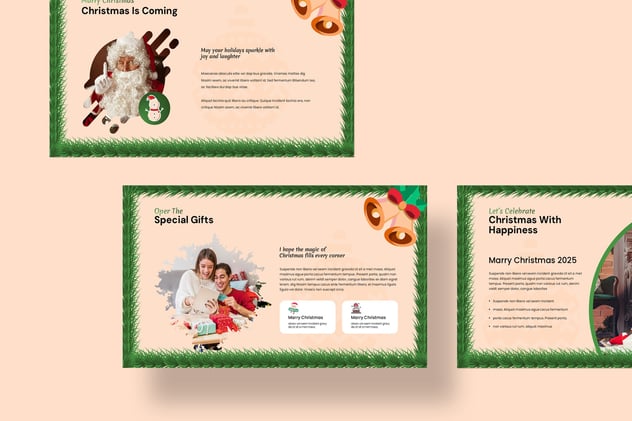 婚礼圣诞节活动派对PPT模板 - 顶尖PPT