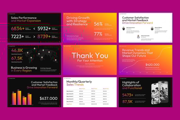 商务业务工作总结汇报PPT模板 - 顶尖PPT