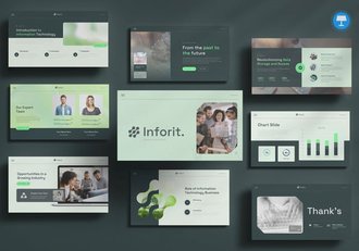 云计算人工智能大数据信息技术keynote模板 - 顶尖PPT