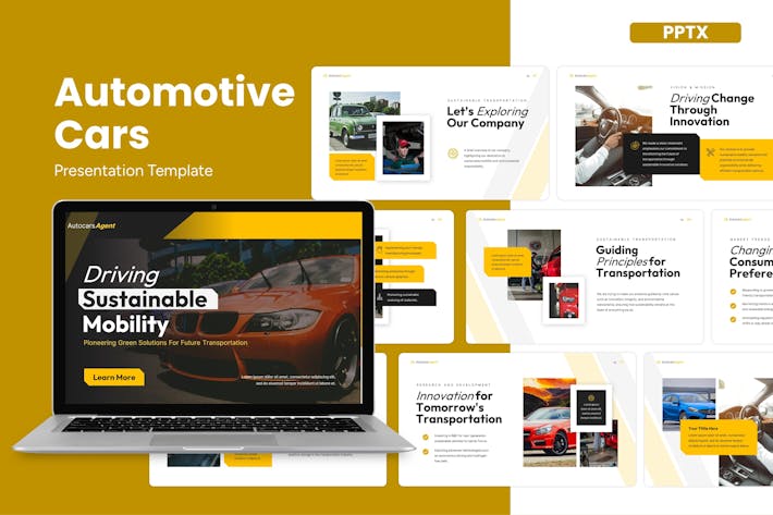 汽车性能介绍展示PPT模板 - 顶尖PPT