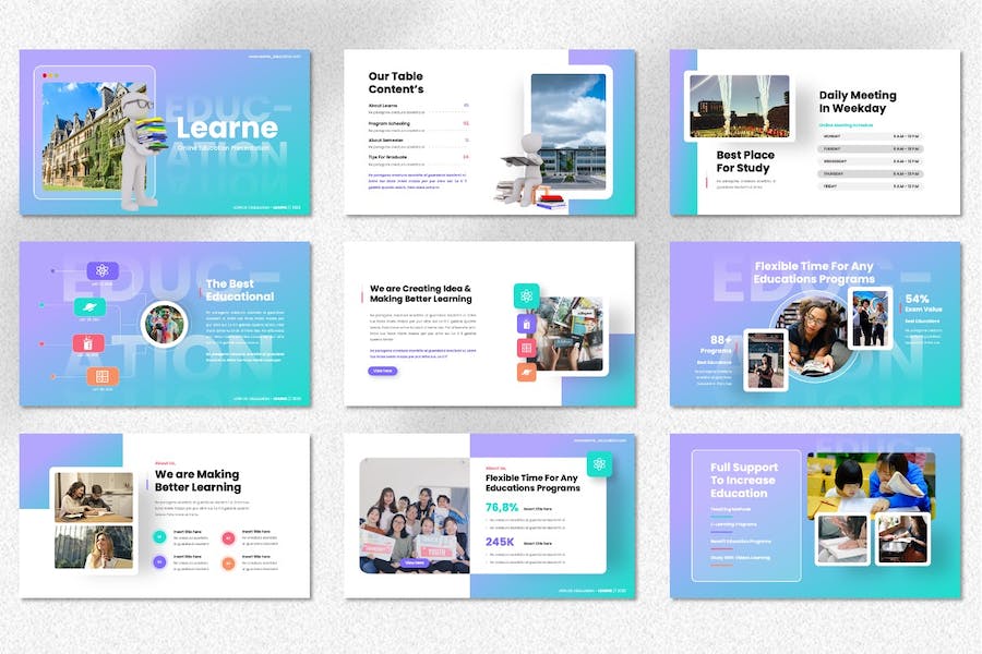 学习教育创意keynote模板 - 顶尖PPT