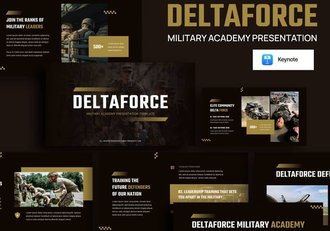 军事学院介绍课程展示keynote模板 - 顶尖PPT