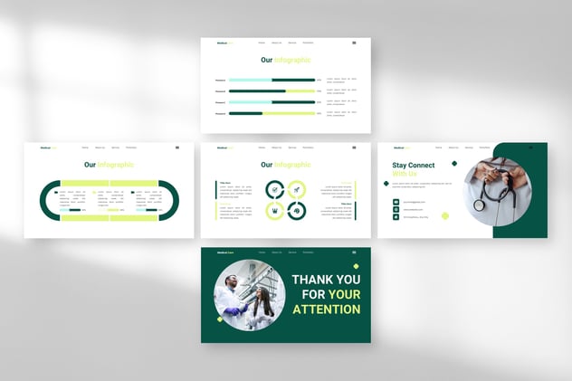 医疗健康中心年度汇报总结keynote模板 - 顶尖PPT