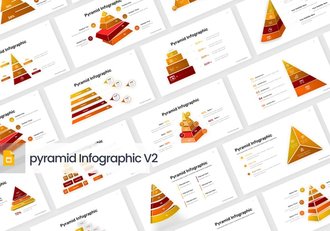金字塔信息图演示创意展示PPT模板 - 顶尖PPT