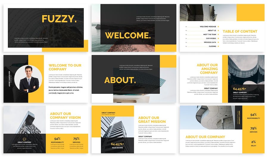 创意设计作品集展示PPT模板 - 顶尖PPT