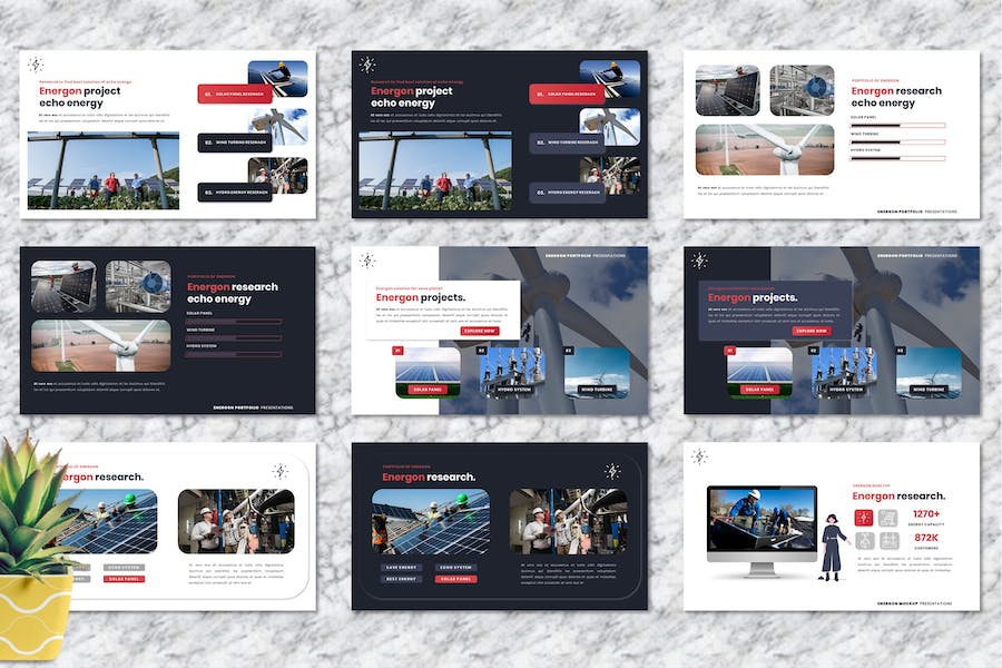 备用电源能源供应管理PPT模板 - 顶尖PPT