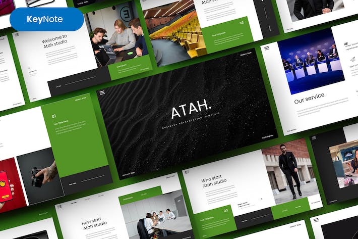 商务企业发展战略规划实施Keynote模板 - 顶尖PPT