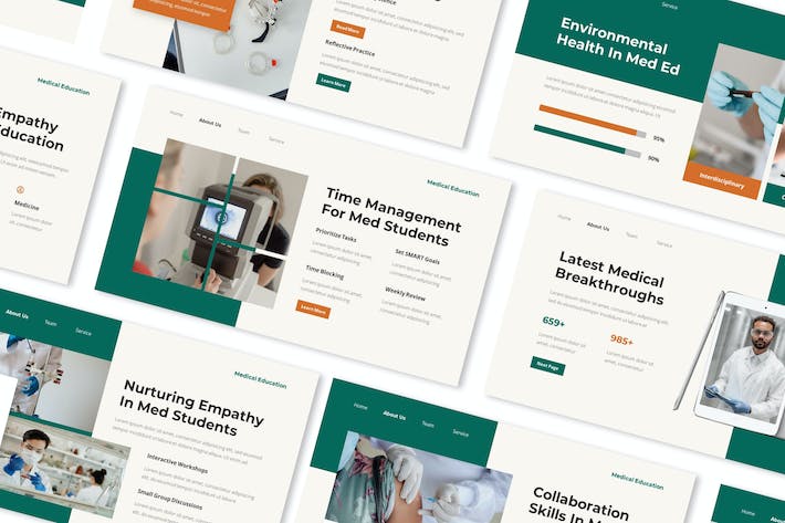 医学教育培训课程教学设计PPT模板 - 顶尖PPT