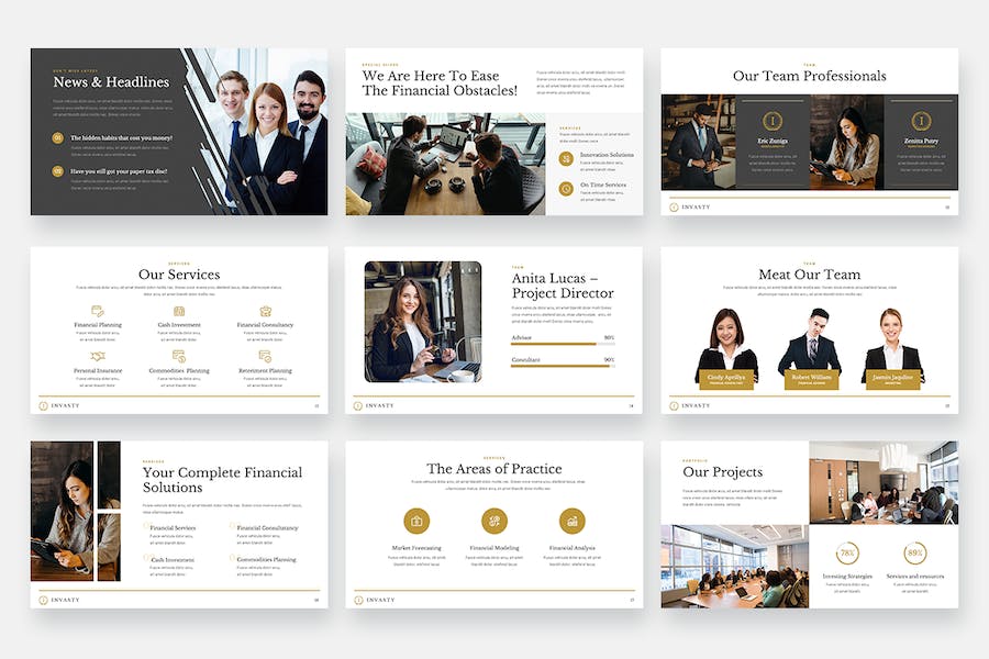 投资咨询主题keynote模板 - 顶尖PPT