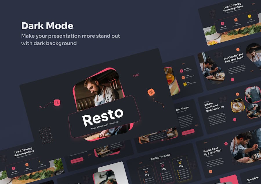 餐饮食品行业品牌宣传推广PPT模板 - 顶尖PPT