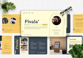 咖啡店项目介绍PPT模板 - 顶尖PPT