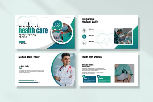 医院宣传医学学术会议报告PPT模板 - 顶尖PPT