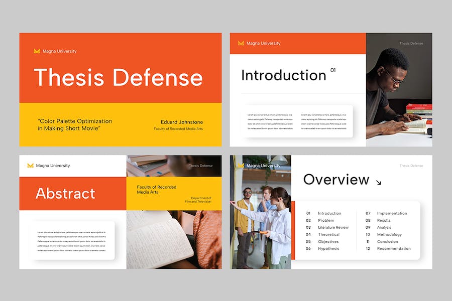 优秀毕业论文答辩PPT模板 - 顶尖PPT