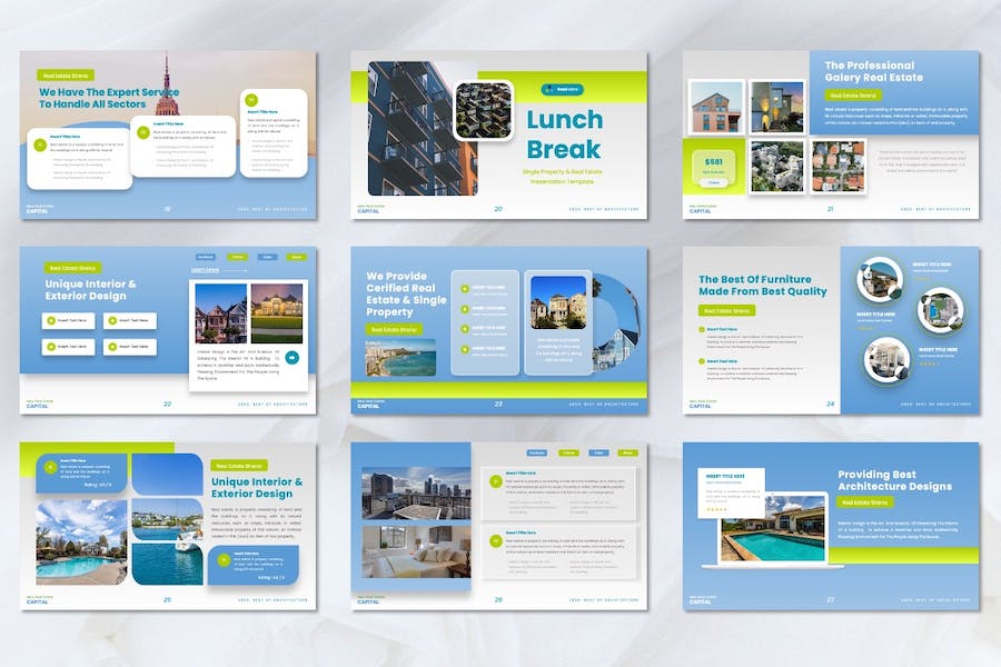 房地产行业数据分析keynote模板 - 顶尖PPT