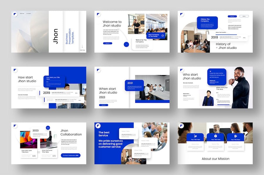 业务合作项目展示团队企业介绍keynote模板 - 顶尖PPT